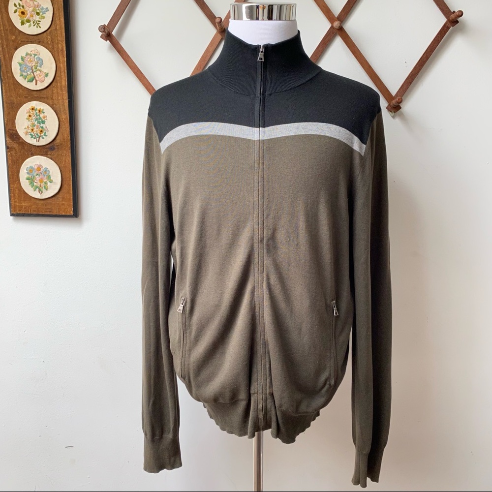 Banana Republic Silk Color Block Jacket